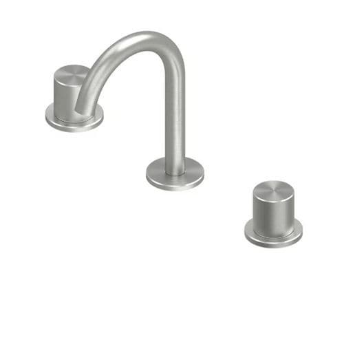 Misturador monocomando para lavatório - HUM 24 31V - QuadroDesign - de bancada / na bancada / em aço inoxidável