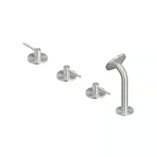 Conjunto misturador para banheira em aço inoxidável 316L - FFQT 21 99 - QuadroDesign - na bancada / marítimo / 2 furos