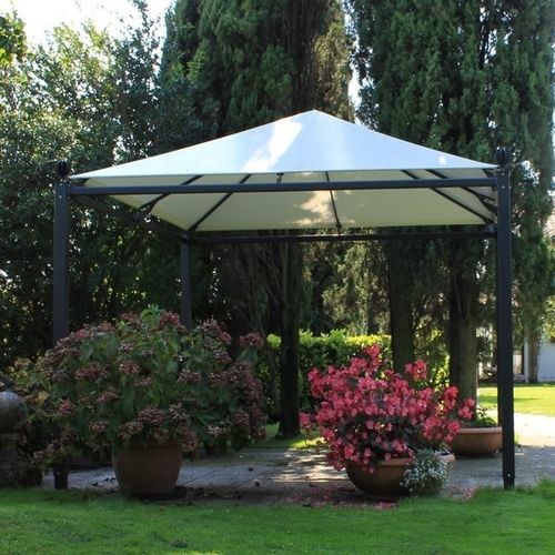 Gazebo em ferro galvanizado - ARCHIMEDE - FIVE STARS ITALY - com cobertura de PVC / com estrutura metálica