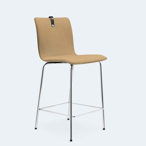Banqueta alta contemporânea - MESAMI - Löffler Bürositzmöbel GmbH - em tecido / em aço / com base em metal cromado