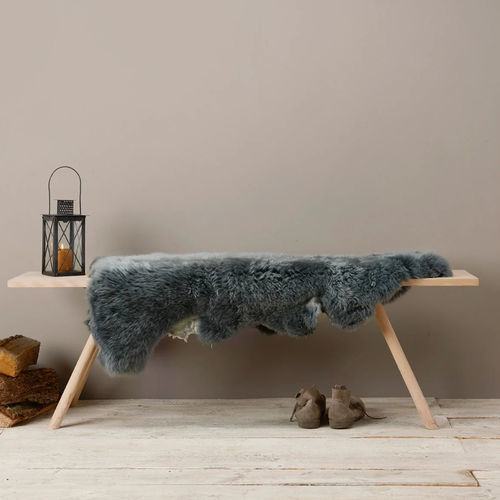 Tapete contemporâneo - MERINO LAMMFELL - Löffler Bürositzmöbel GmbH - de cor lisa / em lã de merino / em relevo