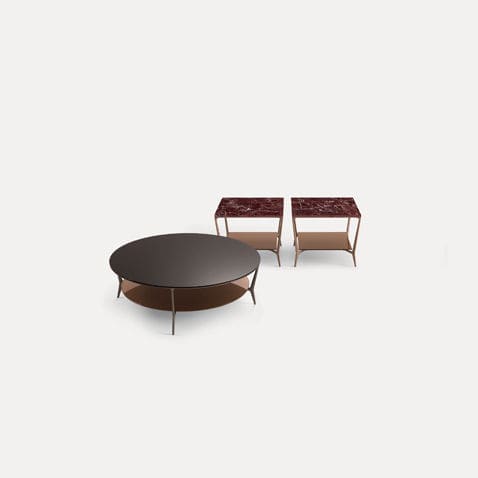 Mesa de centro contemporânea - PLANET - RIMADESIO - em alumínio / em cobre / em níquel