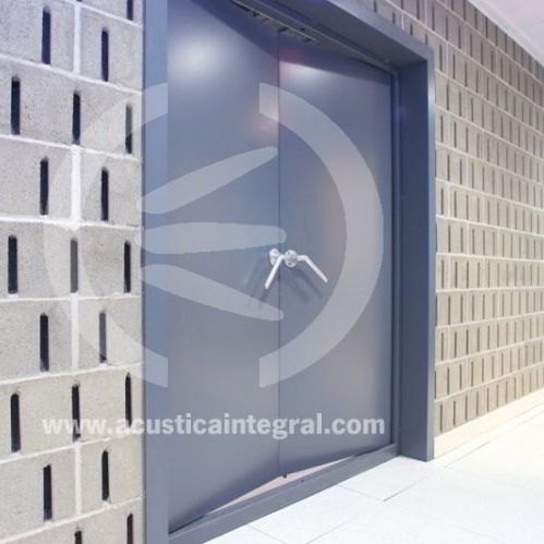 Porta antirruído acústica - RS3  - Acústica Integral - interna / em madeira / de abrir