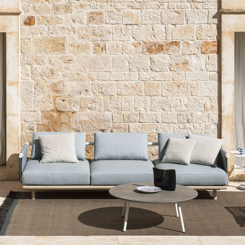 Sofá modular - EDEN 003 + 013 + 011 (x2) - RODA - contemporâneo / de jardim / para iate