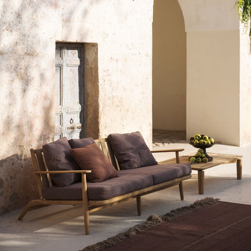 Sofá contemporâneo - LEVANTE 102 - RODA - de jardim / para pátio / em tecido