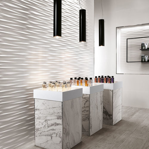 Placas de revestimento em grés porcelanato - BLADE - Atlas Concorde - fosca / lisa / 3D
