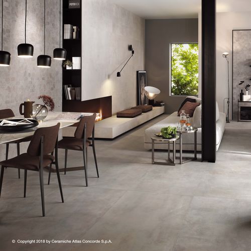 Placas de revestimento em grés porcelanato - BOOST - Atlas Concorde - fosca / nacarada / para ambiente interno