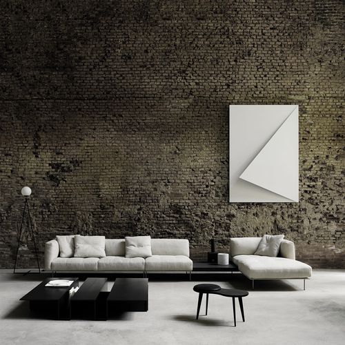 Sofá modular - ROD SYSTEM - Living Divani - contemporâneo / em tecido / em couro