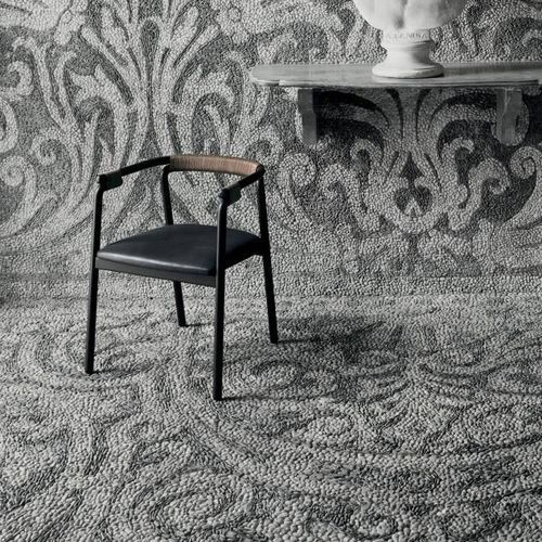 Cadeira contemporânea - RIVULET - Living Divani - para ambiente externo / para ambiente interno / em tecido