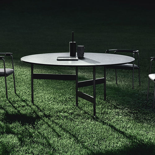 Mesa contemporânea - NOTES - Living Divani - em vidro / em mármore / em granito