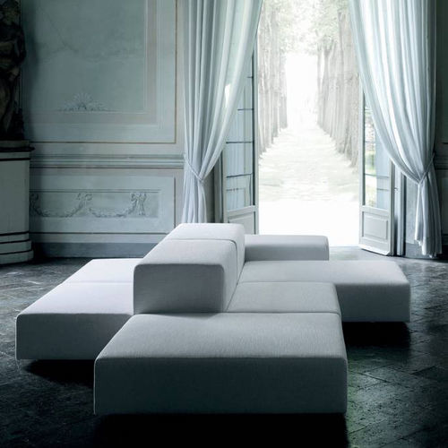 Sofá modular - EXTRA WALL - Living Divani - contemporâneo / para ambiente externo / em tecido