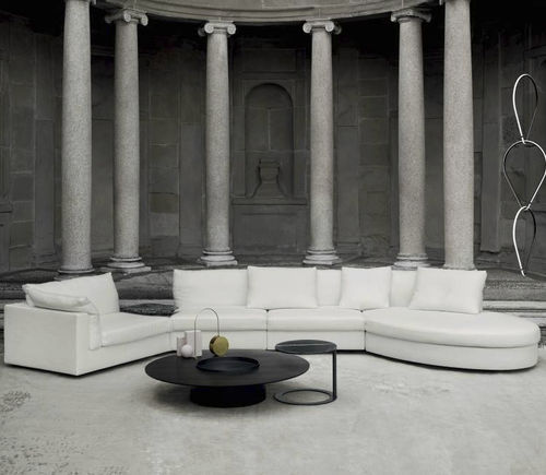 Sofá modular - FLOYD - Living Divani - contemporâneo / em tecido / em couro