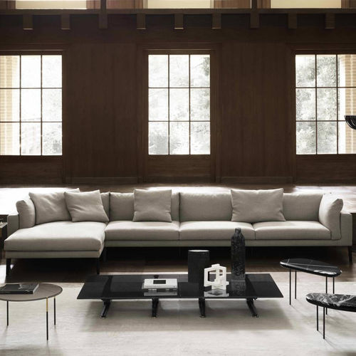 Sofá modular - FLOYD-HI 2 SYSTEM - Living Divani - contemporâneo / em tecido / em couro