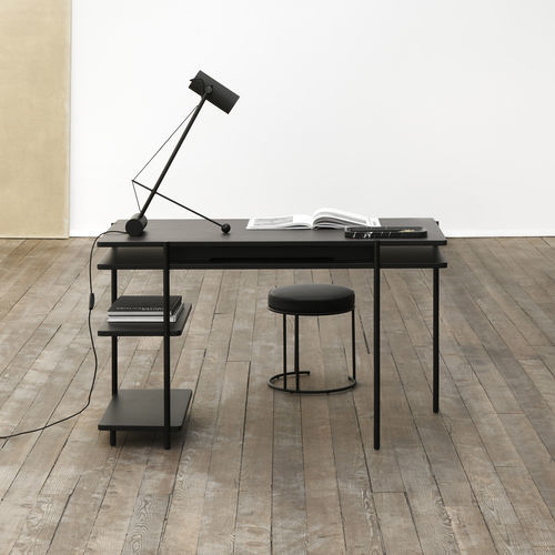 Escrivaninha contemporânea - AERO D - Living Divani - em madeira laqueada / em MDF / em aço