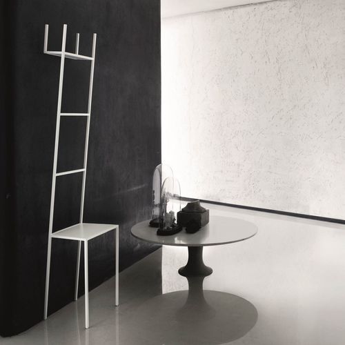 Cadeira de design original - MATE - Living Divani - para ambiente interno / para ambiente externo / em aço pintado