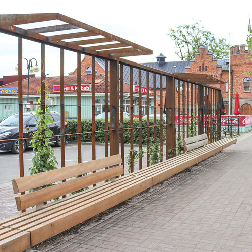Treliça de jardim para parede verde - STREET SCREENS - Streetlife - em aço Corten