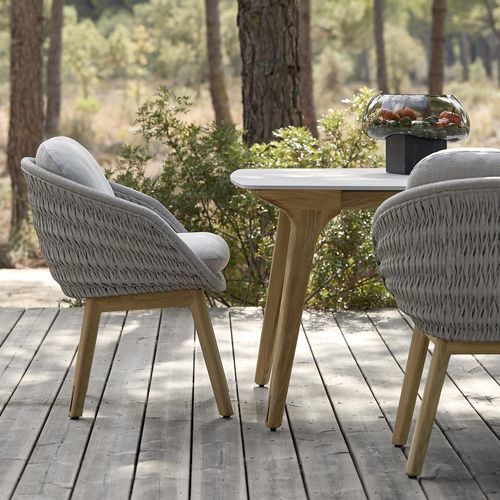Cadeira de sala de jantar contemporânea - Sandua - MANUTTI - para ambiente externo / em tecido / em corda