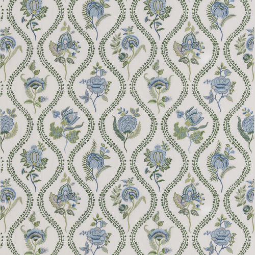 Tecido para estofados - BURFORD EMBROIDERY - GP & J BAKER - para cortinas / floral / em poliéster