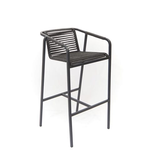 Cadeira alta contemporânea - SUITE - FISCHER MÖBEL - para ambiente interno / para ambiente externo / em alumínio