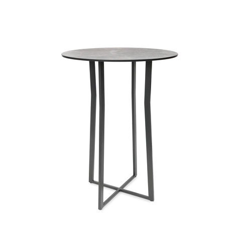 Mesa alta contemporânea - SUITE - FISCHER MÖBEL - em laminado / com base em aço inoxidável / com base em aço termolacado