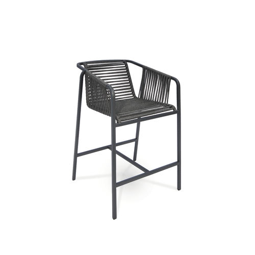 Cadeira alta contemporânea - SUITE HIGH - FISCHER MÖBEL - para ambiente interno / de jardim / em alumínio