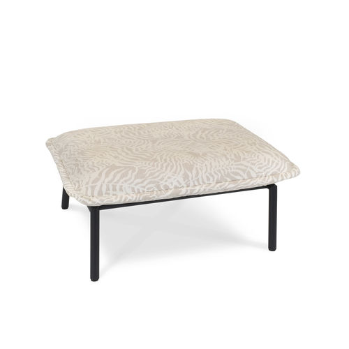 Otomana contemporânea - LUNA - FISCHER MÖBEL - em aço inoxidável / em Sunbrella® / retangular