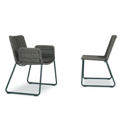 Cadeira de jardim contemporânea - WING - FISCHER MÖBEL - para ambiente externo / para ambiente interno / em corda