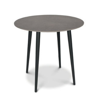 Mesa de jantar contemporânea - COSMO - FISCHER MÖBEL - em alumínio / com base em aço inoxidável / redonda