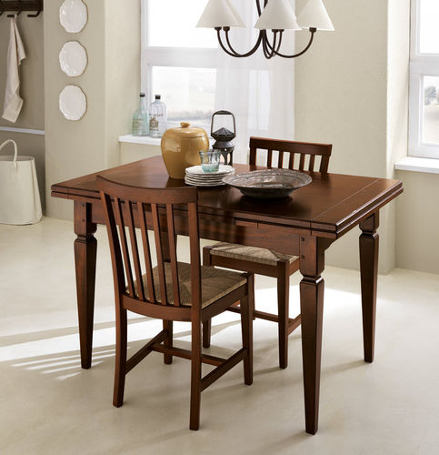 Mesa de jantar clássica - ARMONY - SCAVOLINI - com folheado de madeira / com base em madeira maciça / retangular