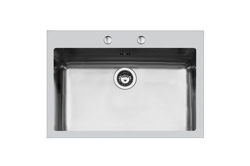 Pia com 1 cuba - KE.R15.1V.71x40.Q4 - 2278 050 - Foster spa - sem escorredor / em aço inoxidável / de sobrepor