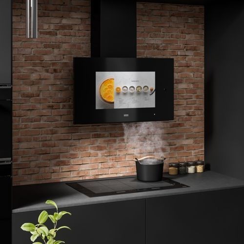 Coifa de parede - FKAS A80 BK - FRANKE HOME SOLUTIONS - de exaustão / com iluminação embutida / com controle remoto