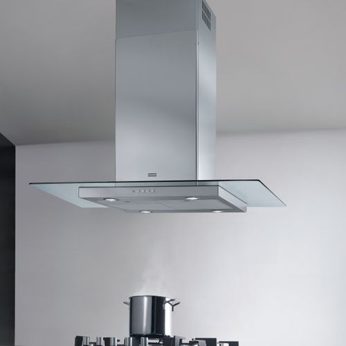 Coifa de ilha - T-Glass 90 FGL 925 I XS NP - FRANKE HOME SOLUTIONS - de exaustão / com iluminação embutida / classe B