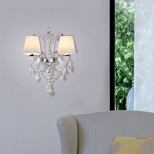 Arandela de estilo veneziano - SODA - Av Mazzega - para ambiente interno / em metal polido / em cristal