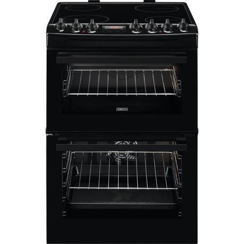 Fogão vitrocerâmico - ZCV69360BA - Zanussi Home appliances - 4 bocas / 2 fornos / autolimpante por catálise