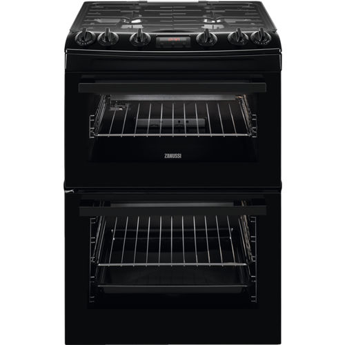 Fogão a gás - ZCG63260BE - Zanussi Home appliances - 4 bocas / 2 fornos / autolimpante por catálise
