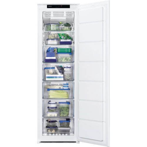 Freezer vertical - ZUNN18FS1 - Zanussi Home appliances - branco / de embutir