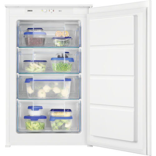 Freezer vertical - ZUAN88ES - Zanussi Home appliances - branco / de embutir