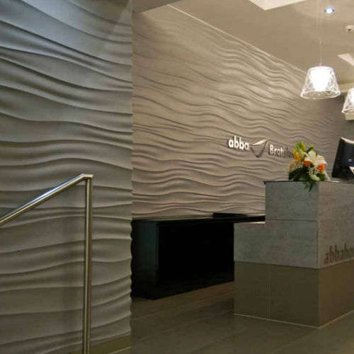 Painel decorativo de parede - JET STREAM - Armourcoat USA - de gesso / em material compósito / 3D