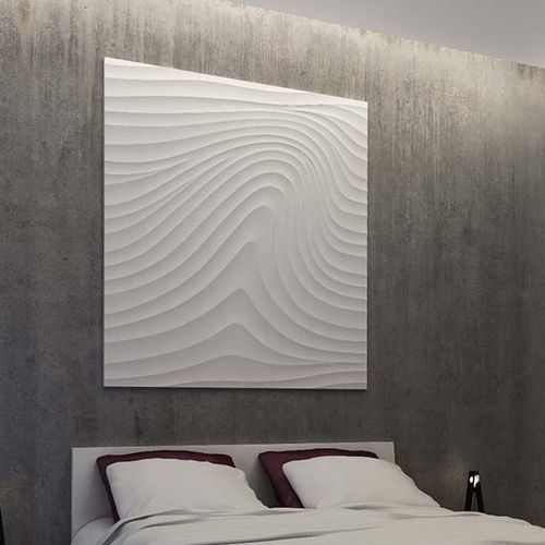 Painel decorativo de parede - SCULPTURAL ARTWORK - Armourcoat USA - de gesso / 3D