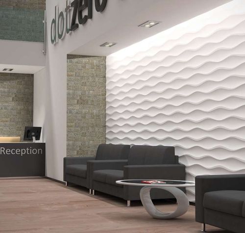 Painel decorativo de parede - HOUR GLASS - Armourcoat USA - de gesso / em material compósito / 3D
