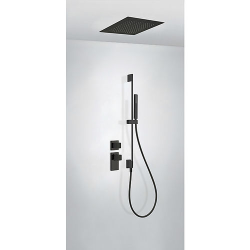 Conjunto de chuveiro de embutir no teto - 20625203NM - TRES Grifería - de parede / contemporâneo / com chuveiro de mão