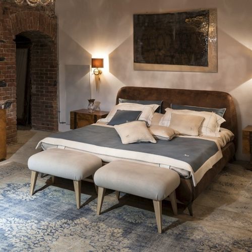 Cama king size - BARUFFA - Mantellassi 1926 - queen size / contemporânea / estofada