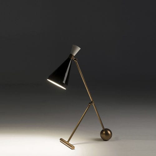 Luminária de mesa - FLIPPER - Mantellassi 1926 - em latão / em alumínio pintado / contemporânea