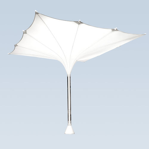 Ombrelone quadrado - TYPE E XXL - MDT-TEX - central / telescópico / em tecido
