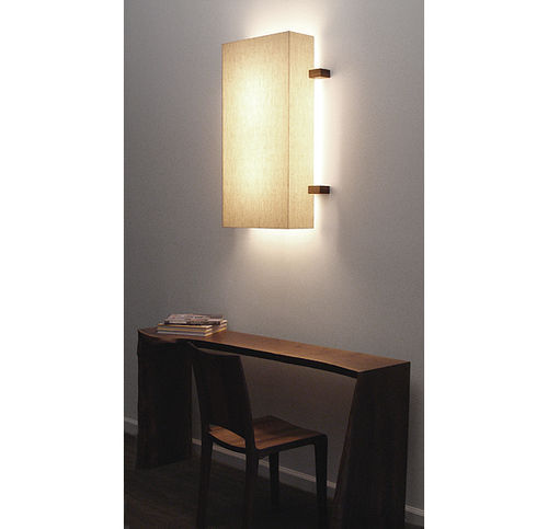 Arandela contemporânea - LINEN - Hudson Furniture - para ambiente interno / em linho / retangular