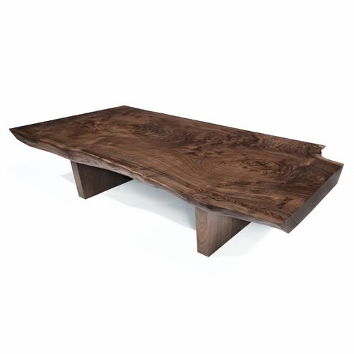 Mesa de centro contemporânea - LIVE EDGE - Hudson Furniture - em madeira / retangular / sob medida