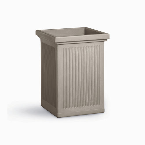 Vaso de jardim em polietileno de baixa densidade (PEBD) - MILLERIGHE ALTO - SERRALUNGA - quadrado / da linha residencial / branco