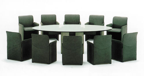 Mesa de reunião contemporânea - P 600 - Saporiti Italia - em madeira / da linha comercial