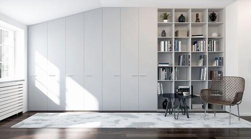 Guarda-roupa contemporâneo - ARMARIO 1: B8 - Dica - em madeira / com portas de abrir / com livreiro