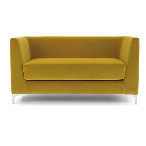 Sofá contemporâneo - Lincoln 40416 - FAS - em tecido antichama / em couro sintético / com braços
